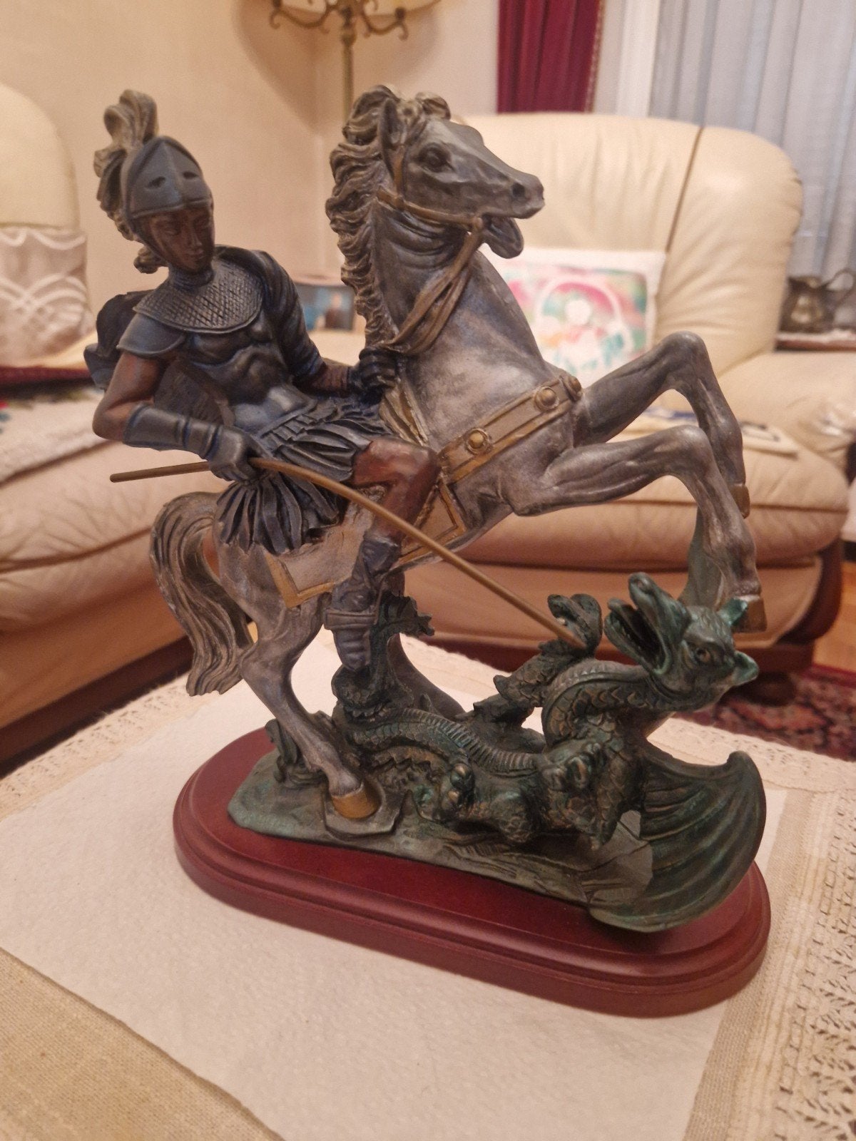Statuette Saint Georges, Enlèvement, Comme neuf