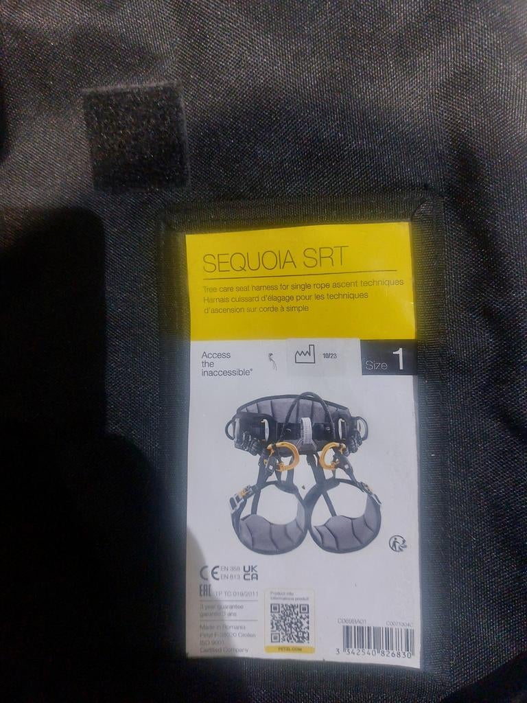 Harnais petzl elagage professionnel, Enlèvement