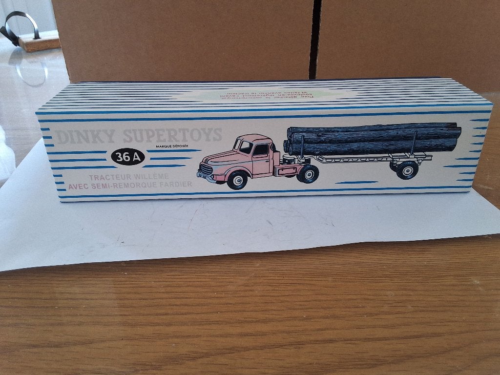 dinky supertoys 36A trekker willeme met semi bijwagen, Ophalen of Verzenden, Zo goed als nieuw, Bus of Vrachtwagen, Dinky Toys