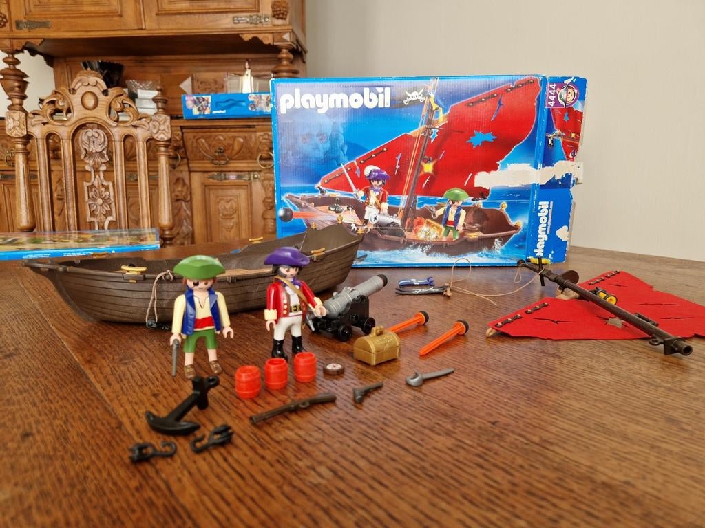 Playmobil Piratenzeilboot met kanon (4444), Ophalen