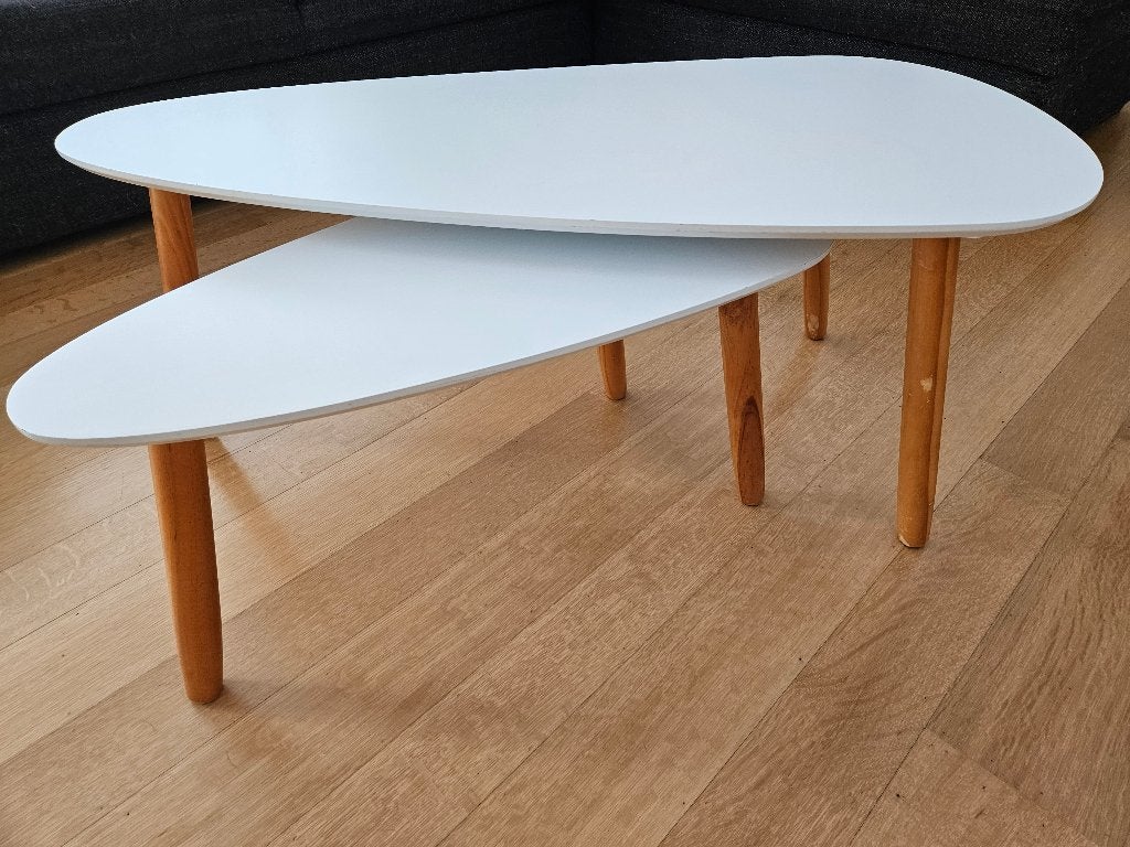 salontafeltjes Vida XL | wit, 100 à 150 cm, Scandinavisch, Enlèvement, Utilisé