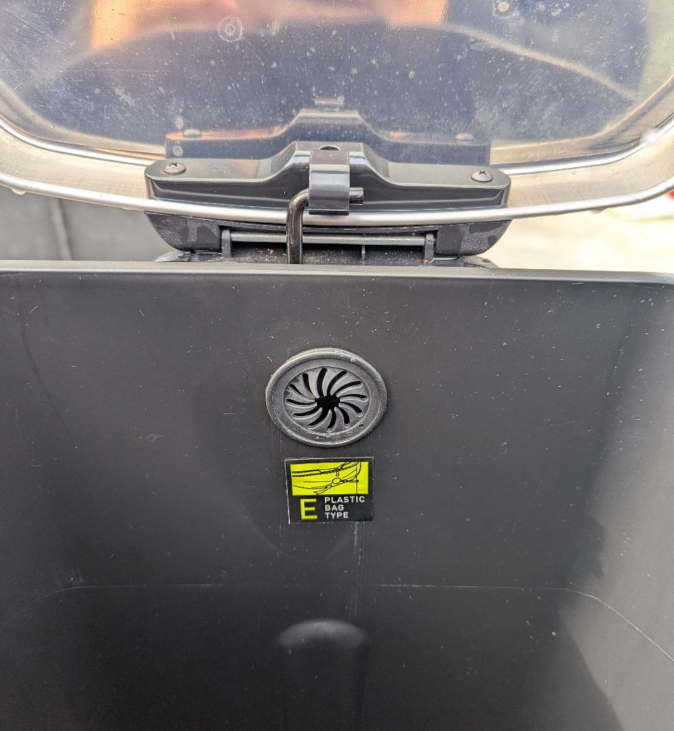 pedaalemmer EKO in RVS - 6 stuks, Ophalen, Inox, Gebruikt, Met pedaal