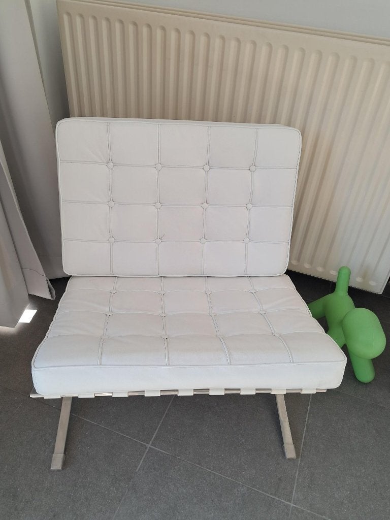 replica barcelona chair wit, Moins de 75 cm, Synthétique, Moins de 150 cm, Banc droit
