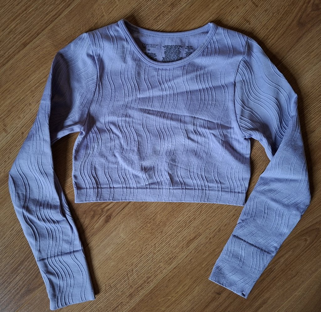 Primark lila crop trui S, Kinderen en Baby's, Kinderkleding | Maat 140, Gebruikt, Meisje, Trui of Vest, Ophalen of Verzenden