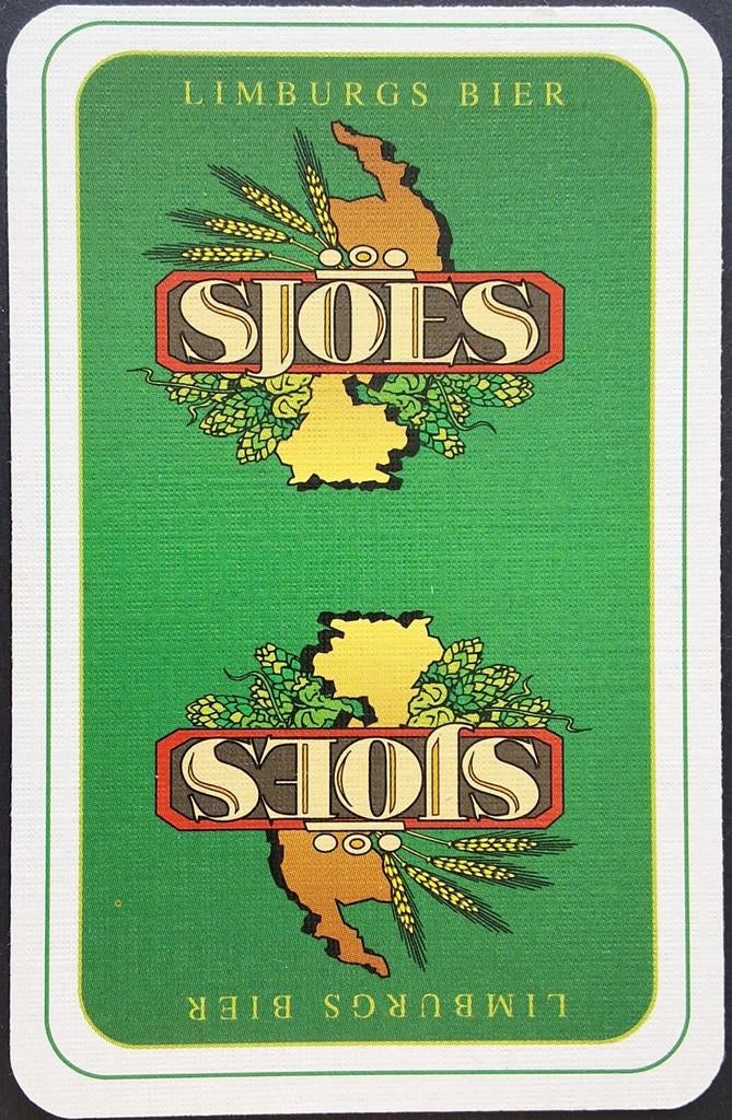 1 Speelkaart  Sjoes Bier, Ophalen of Verzenden