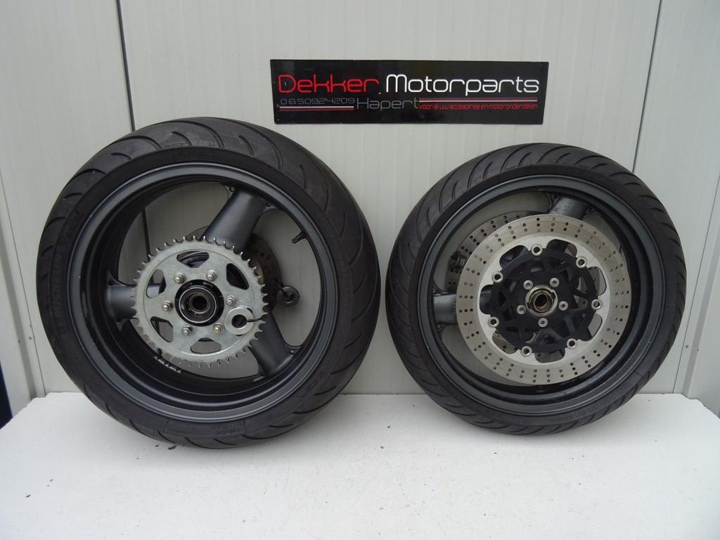 Set Wielen / Velgen + Remschijven Kawasaki ZX7R Ninja 1996 >, Motoren, Gebruikt, -, -, Ophalen of Verzenden