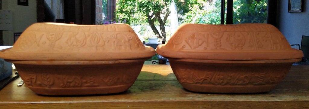 keuken  Romertopf 2 stuks, Maison & Meubles, Enlèvement, Utilisé, Pierre/céramique, Autres types