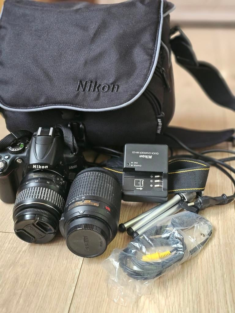 Nikon D5000+18-55 +55-200., TV, Hi-fi & Vidéo, Appareils photo analogiques, Nikon
