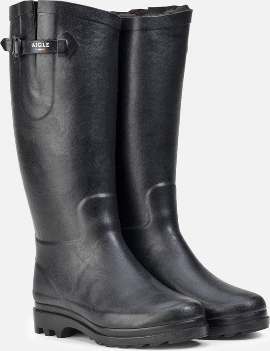 Aigle Aiglentine regenlaarzen (boyfriend - wolgevoerd) 38, Dames, Overall, Ophalen of Verzenden, Zo goed als nieuw