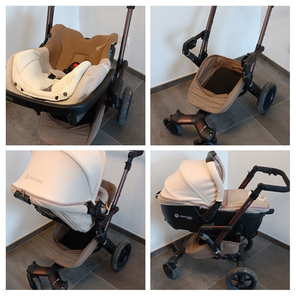 Trio Concord poussette (nacelle, maxi-cosy, assise), Autres marques, Pneus, Enlèvement, Utilisé