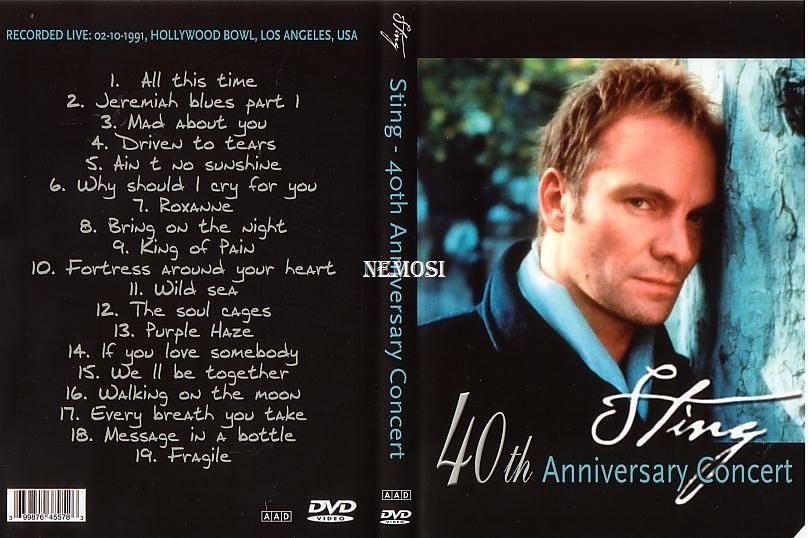 DVD - STING - 40TH ANNIVERSARY CONCERT, Envoi, Neuf, dans son emballage, Concert