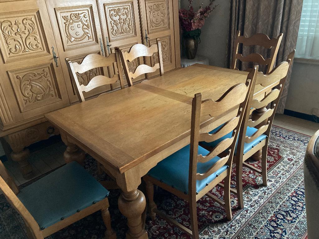 Salle à manger complète, Enlèvement, Utilisé, Jaren 60, 4 à 6 chaises