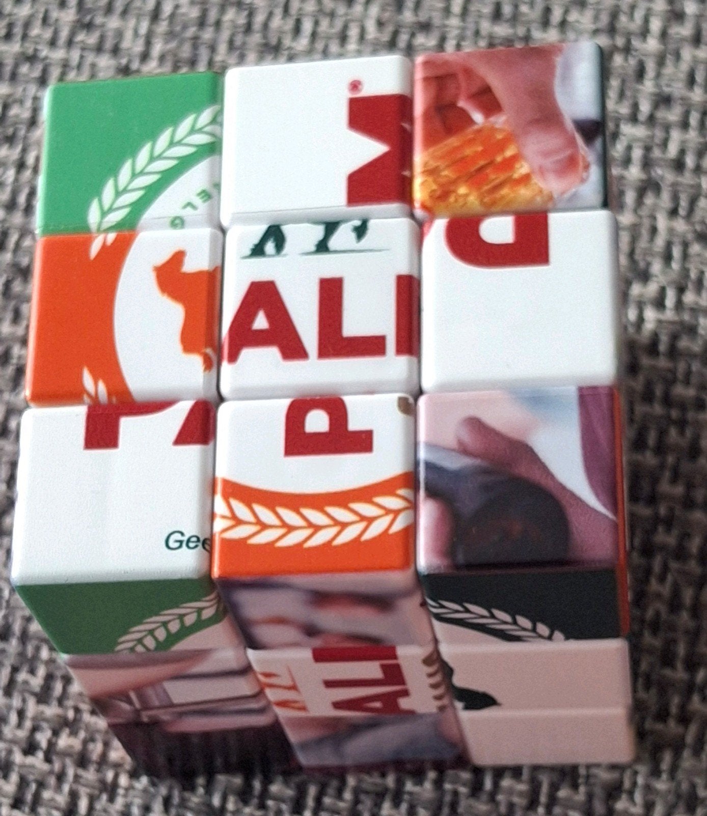 Puzzel Rubik's Cube bier merk Palm, Ophalen of Verzenden, Zo goed als nieuw, Rubik's of 3D-puzzel