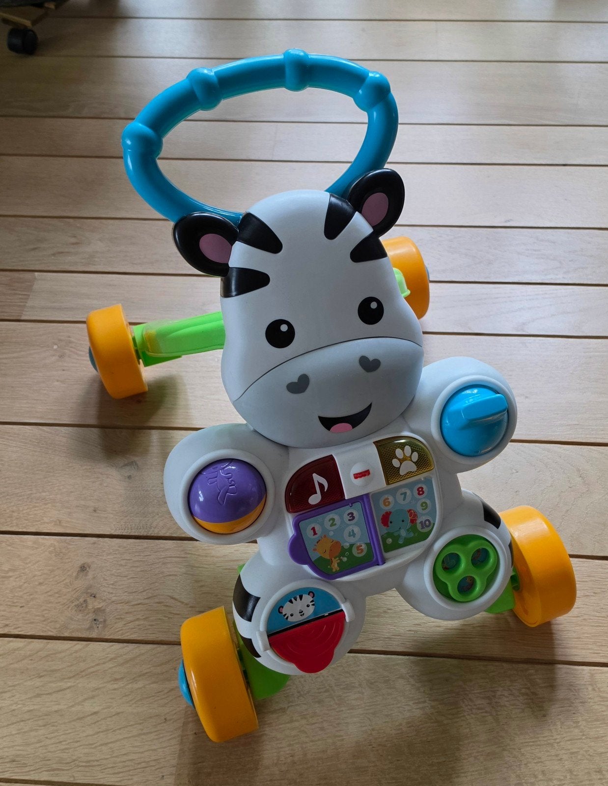 Fisher-Price Zebra loopwagentje met geluid en licht, Ophalen of Verzenden, Zo goed als nieuw, Overige typen, Met licht