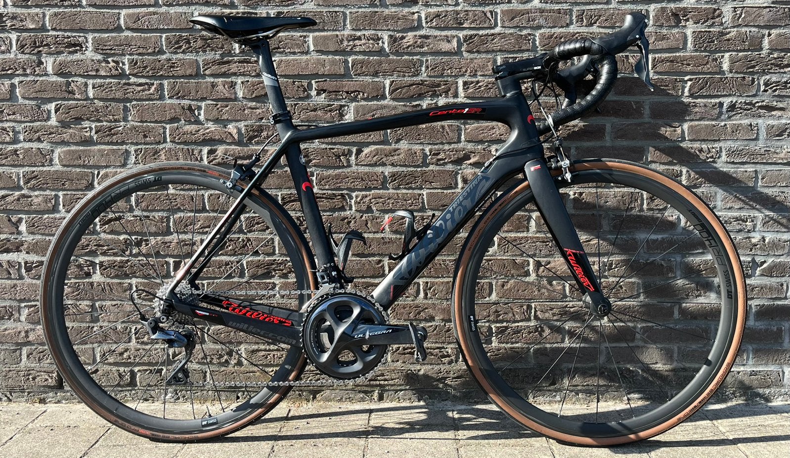 Wilier Carbon koersfiets Large, Fietsen en Brommers, 28 inch, Gebruikt, Velgrem, Meer dan 20 versnellingen