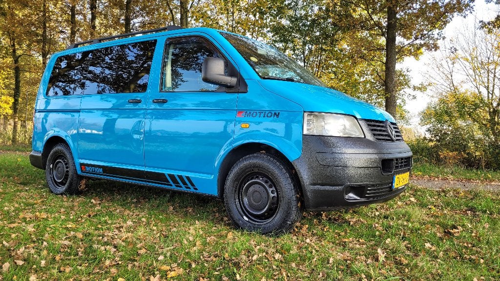 VW T5 Camper 2.5TDI 4-motion, Caravanes & Camping, Camping-cars, Siège de train, Jusqu'à 5 mètres, Diesel, Réfrigérateur