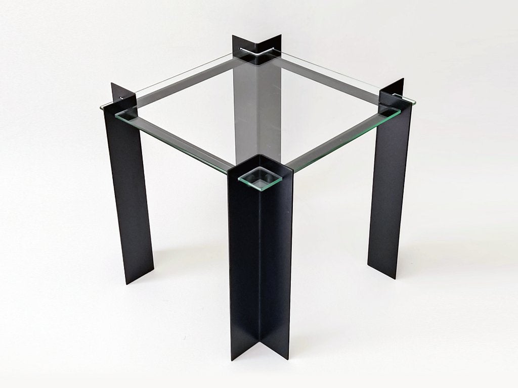 table d'appoint post-moderne, Enlèvement ou Envoi, Carré, Utilisé, Autres matériaux