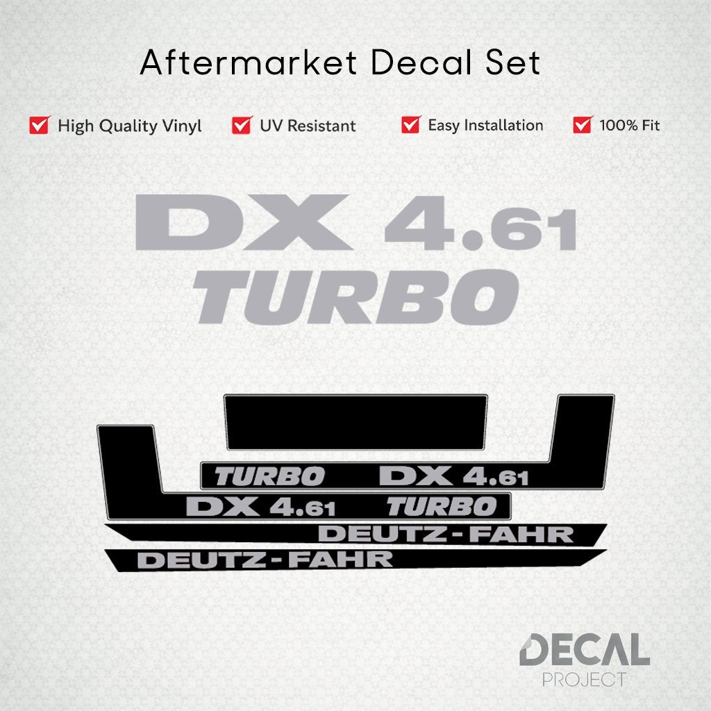 Autocollants de rechange Deutz DX 4.61 - 4.70, Envoi