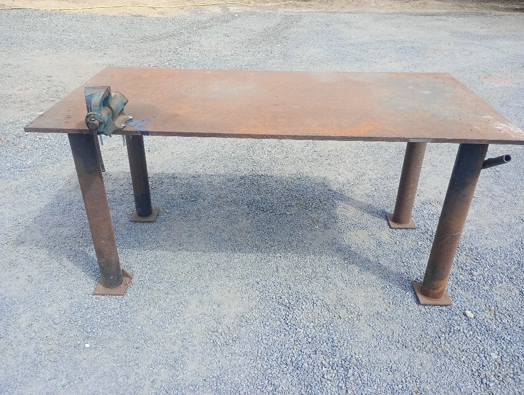 Werkbank, lastafel, werktafel, Doe-het-zelf en Bouw, Werkbanken, Ophalen, Gebruikt, 170 cm of meer, Bankschroef