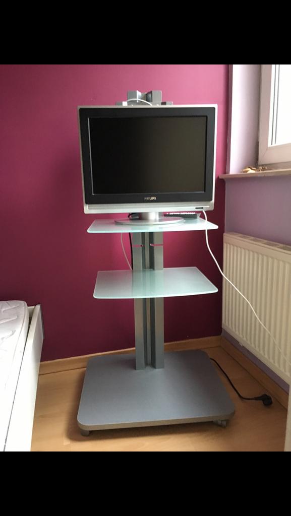 Design metallic tv meubel ( zonder tv), Ophalen, Zo goed als nieuw