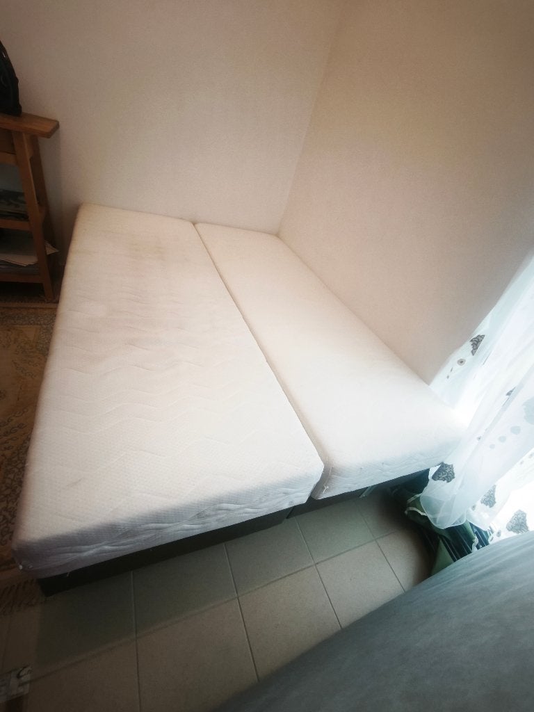 Tweepersoons bed, Ophalen, Gebruikt, Bruin, Tweepersoons