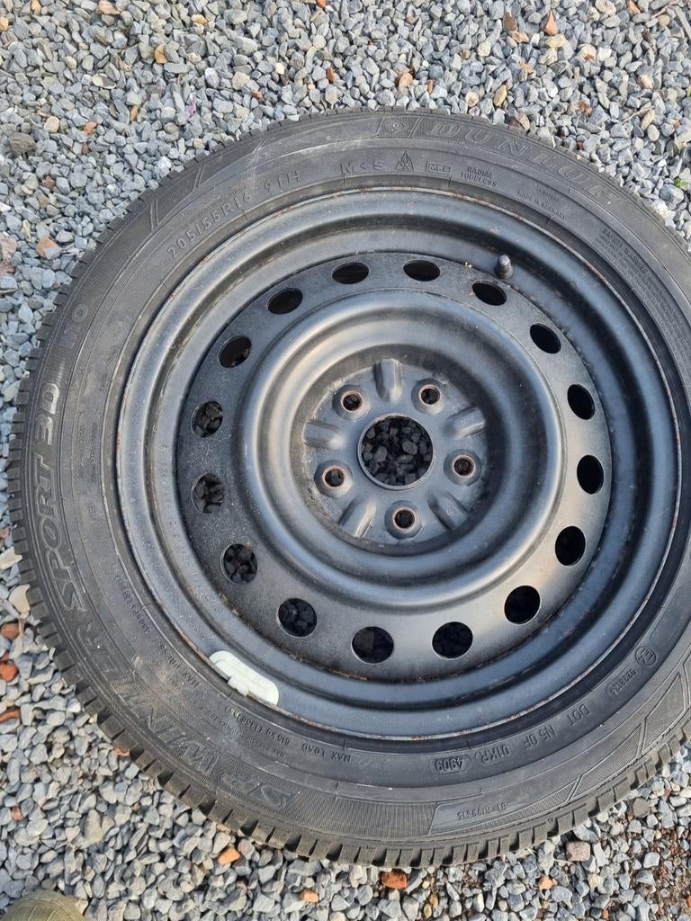 Winterbanden met stalen velg, Ophalen