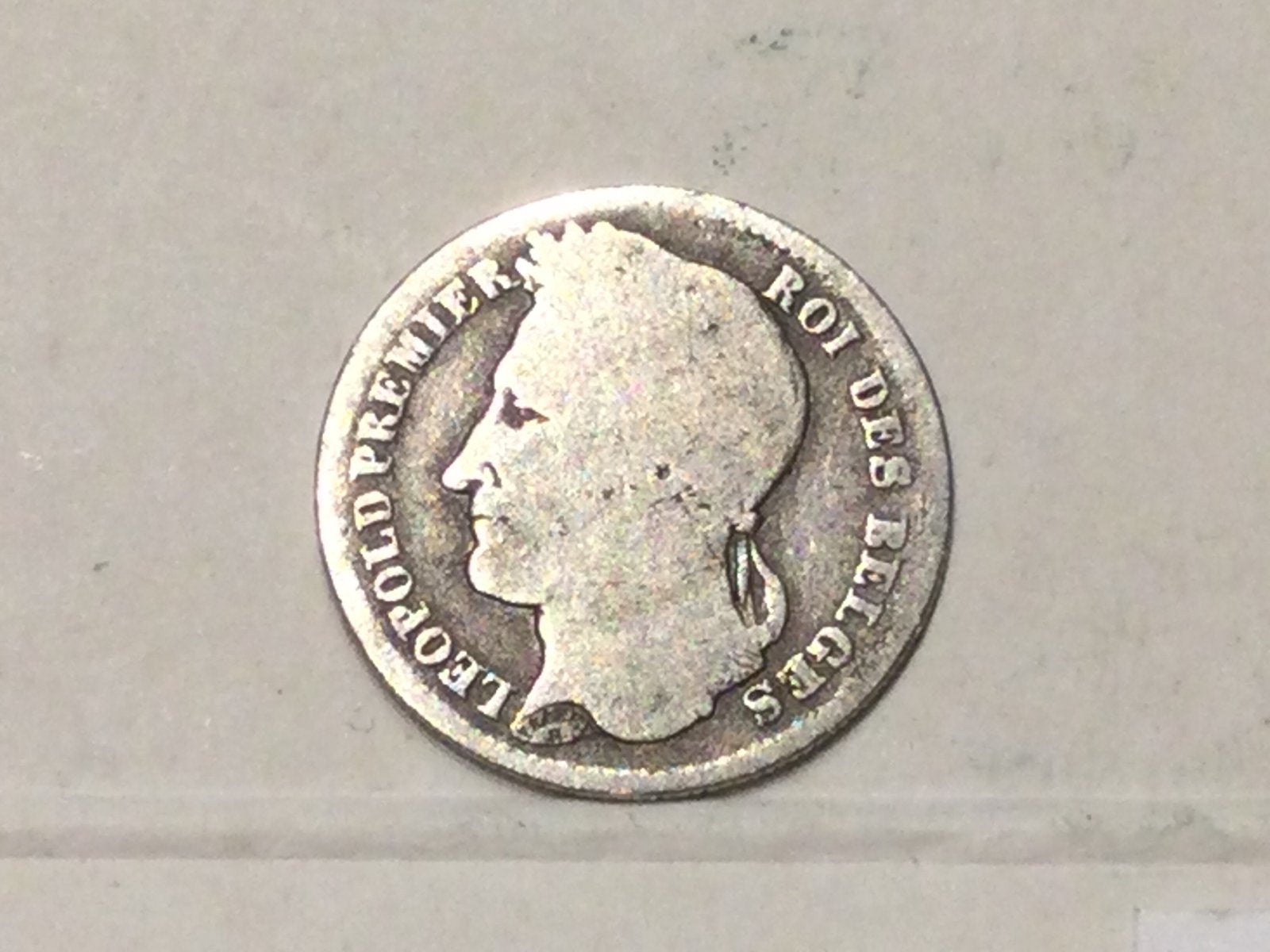 België 1/4 Frank 1835 zilver, Ophalen of Verzenden, Zilver