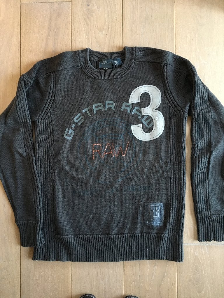 Pull G-star kaki Maat M, Kleding | Heren, G Star RAW, Bruin, Maat 48/50 (M), Ophalen of Verzenden