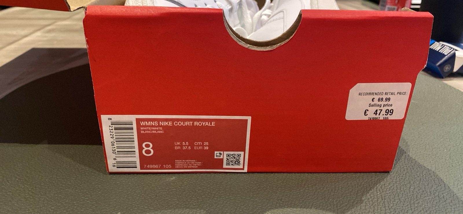 Nieuwe Nike sneakers maat 39, Ophalen, Wit, Nieuw, Sneakers
