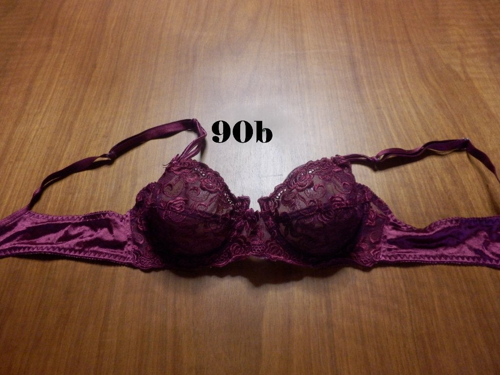 (51) -soutien femme t.90b bordeaux, Enlèvement ou Envoi, Rouge, Soutien-gorge