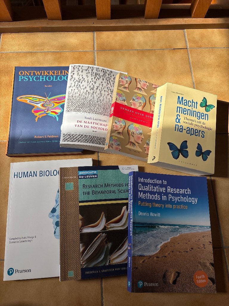 Boeken 1e bachelor psychologie KU Leuven, Livres, Enlèvement ou Envoi, Comme neuf, Autres sujets/thèmes, Diverse auteurs