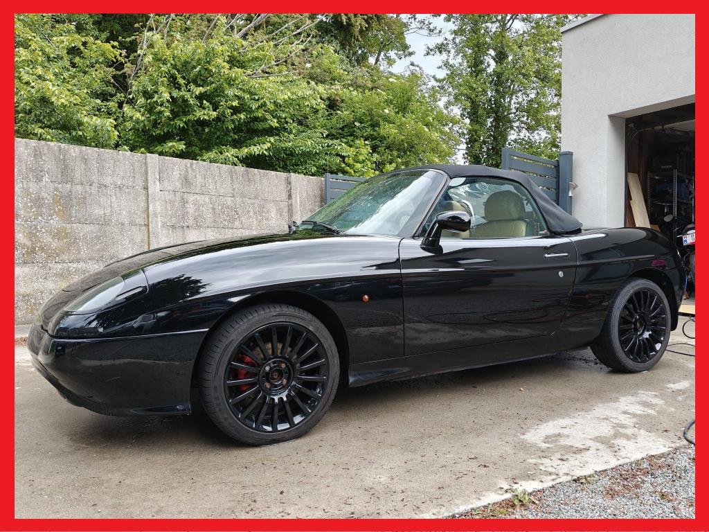 "Little Black" Fiat Barchetta - 21/06/1996, Auto's, Voorwielaandrijving, Beige, 4 cilinders, Cabriolet