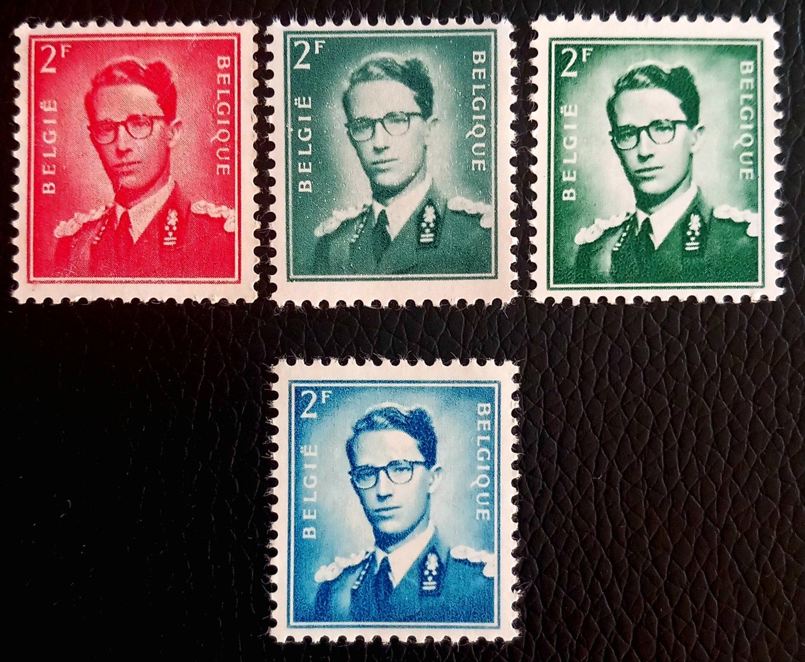 Baudouin Marchand 2 F BLEU 1066 MNH ** - Extrêmement rare, Neuf, Non oblitéré, Gomme originale, Envoi