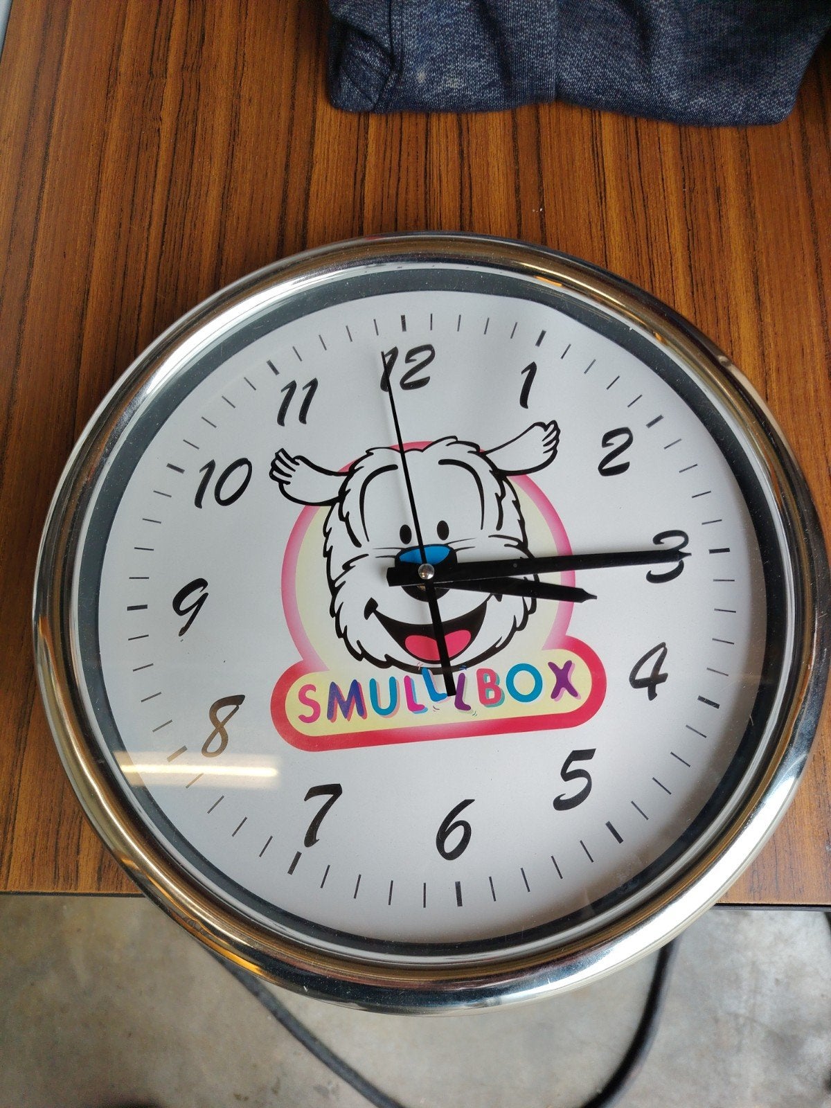 Analoge klok Samson smullbox, Wandklok, Analoog, Werkt op batterijen, Ophalen of Verzenden