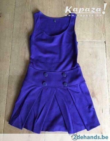 retro kleedjes Smal, Kleding | Dames, Ophalen, Zo goed als nieuw, Maat 36 (S), Paars
