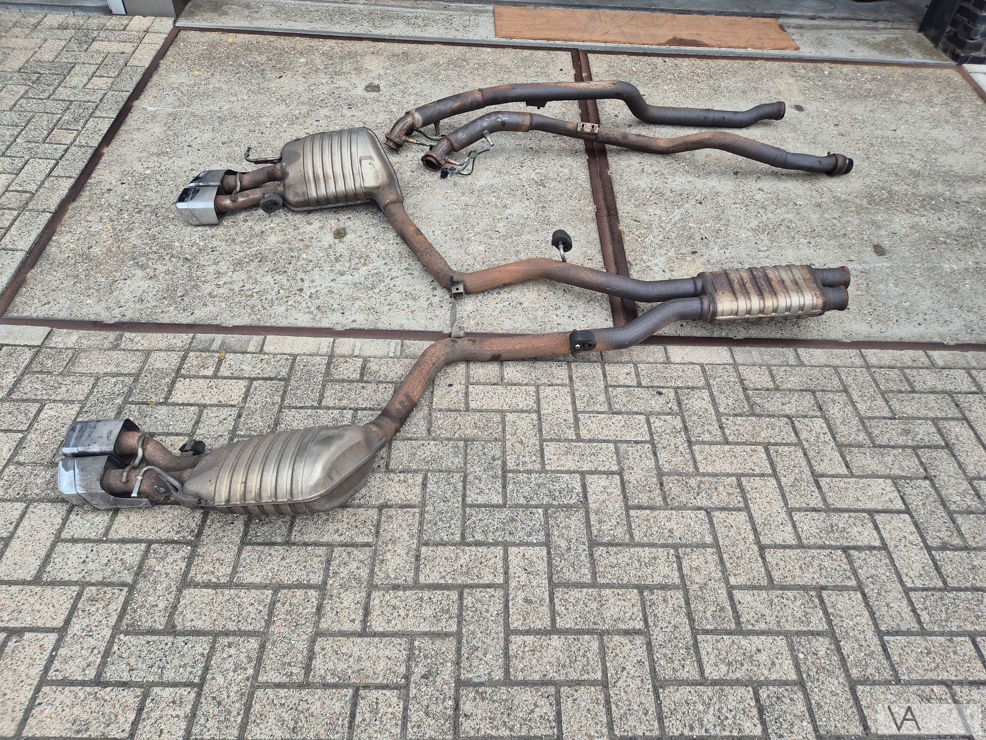 Uitlaat compleet AMG Mercedes CLS W218 63 AMG  - orgineel -, Gebruikt, -, Ophalen of Verzenden, -