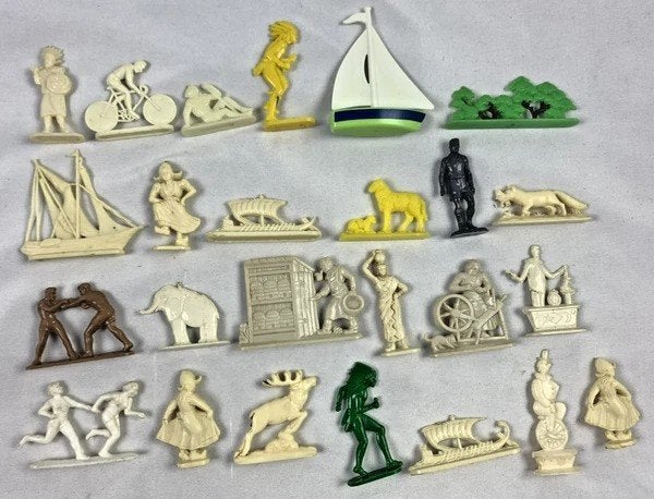 Ensemble de figurines en plastique vintage De Gruyter Candy, Envoi, Autres personnages, Comme neuf, Statue ou Figurine
