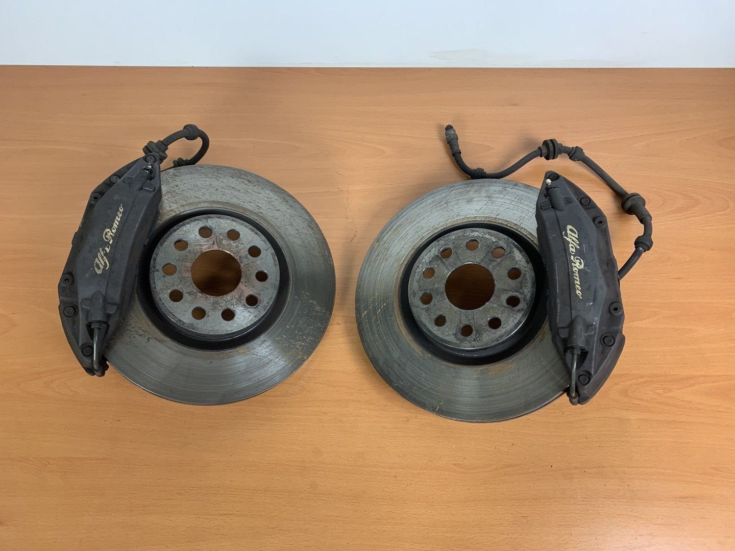 alfa romeo 166 Brembo remklauw set 1998 - 2007 + remschijven, -, -, Enlèvement, Utilisé