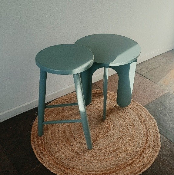 salontafel set *oud groen*, Huis en Inrichting, Ophalen