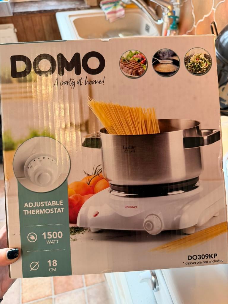 Taque électrique DOMO, Ophalen of Verzenden, Zo goed als nieuw
