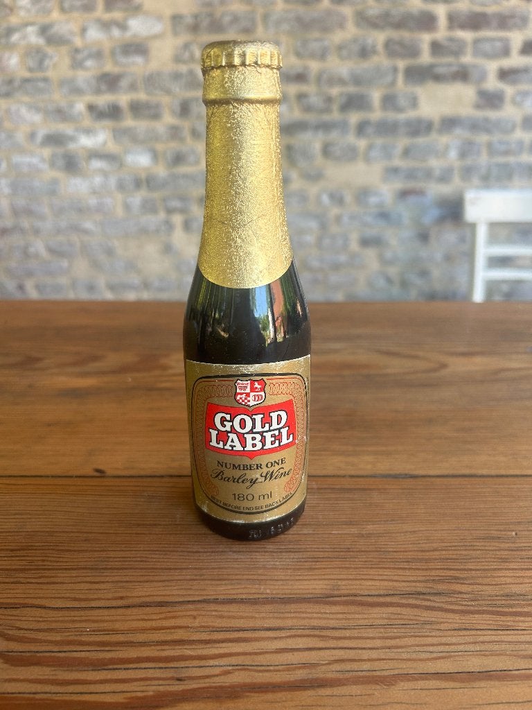 bier Gold Label vervaldatum 1987 RUILEN !, Verzamelen, Ophalen of Verzenden