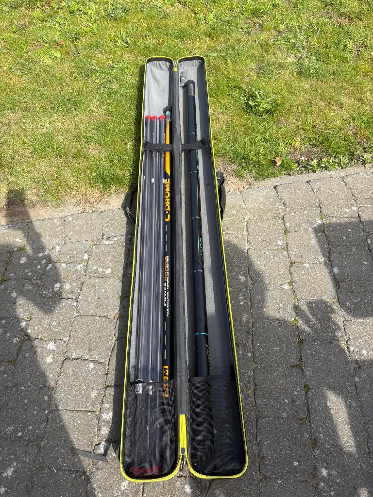 Visgerief, Ophalen, Zo goed als nieuw, Complete hengel