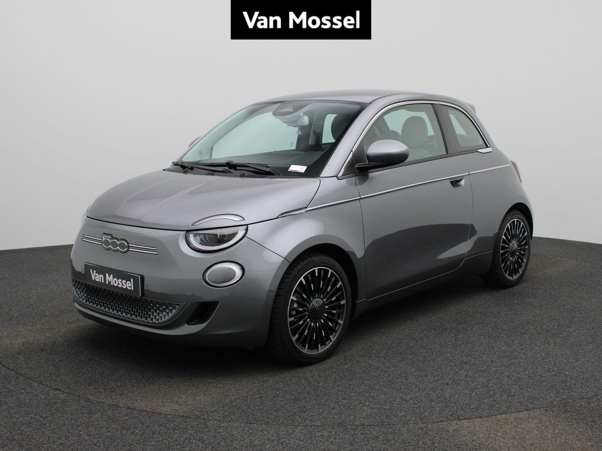 Fiat 500E 500e 42 kWh La Prima (automatique), Autos, Argent ou Gris, 87 kW, Beige, Entreprise