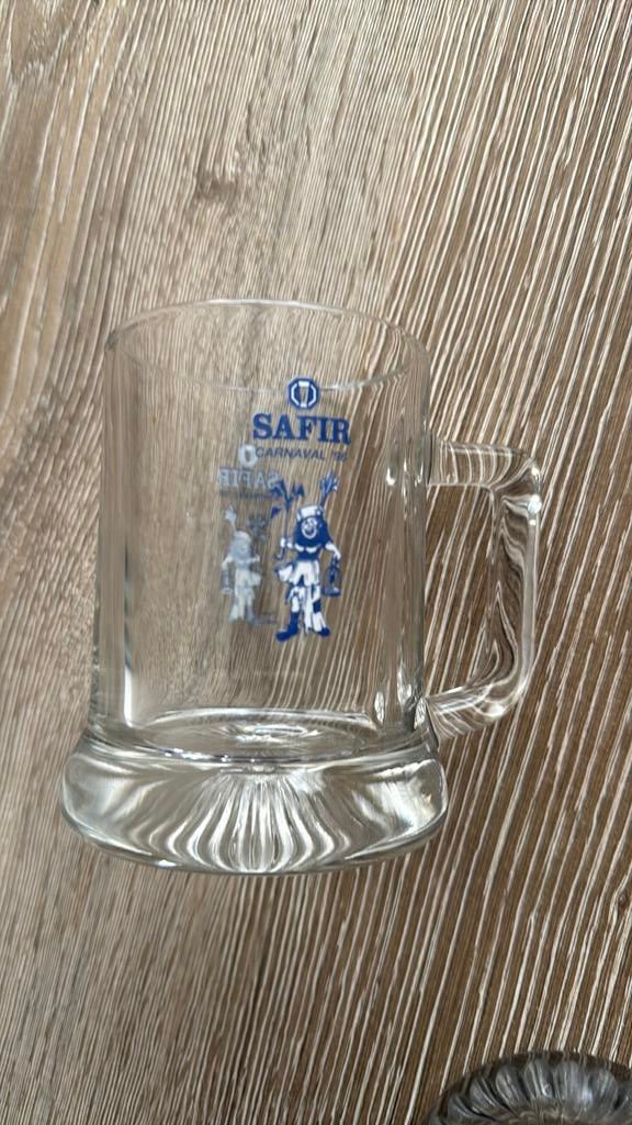 Glazen aalst carnaval, Ophalen, Zo goed als nieuw, Bierglas