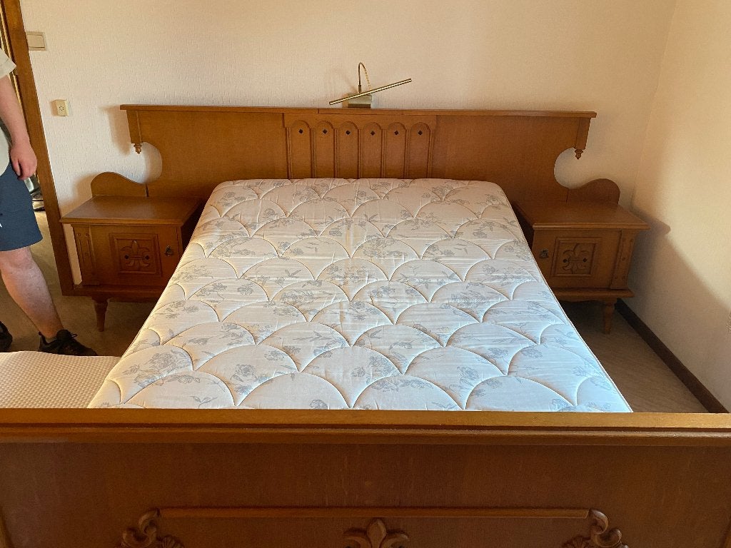 Slaapkamer bed en kast, Huis en Inrichting, Ophalen, Gebruikt, Tweepersoons, 140 cm