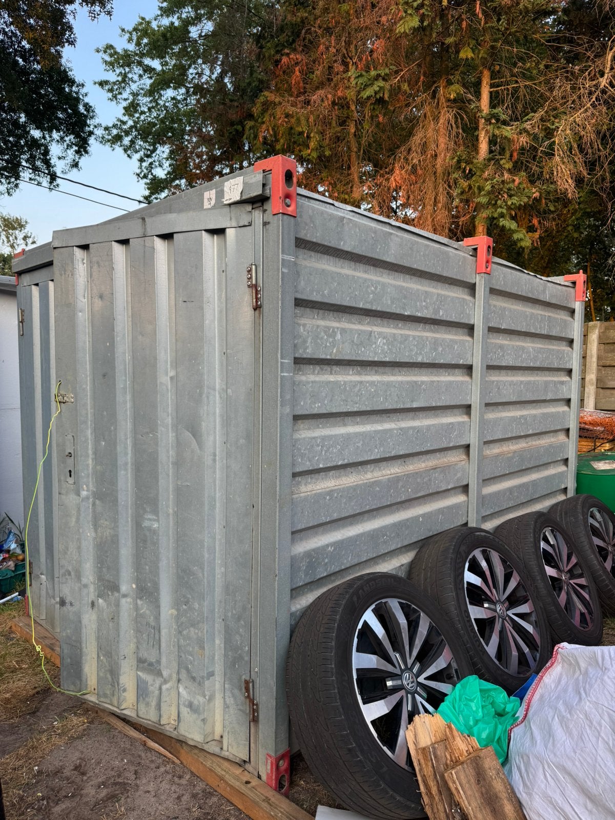 Container weefcontainer tuinhuid garage, Ophalen, Zo goed als nieuw