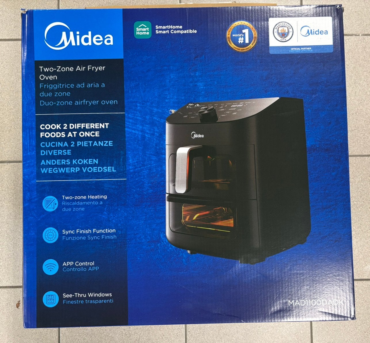 Midea Dual Zone Airfryer Oven – Nieuw in Doos – 2 Zones, Ophalen, Nieuw, Airfryer