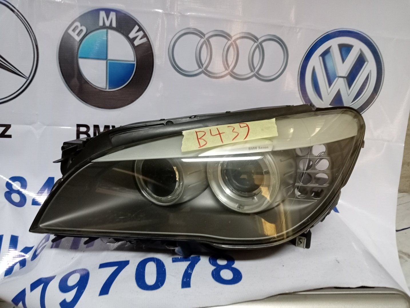 BMW 7 Serie Koplamp links 7182137, Auto-onderdelen, Gebruikt, -, -, Ophalen of Verzenden