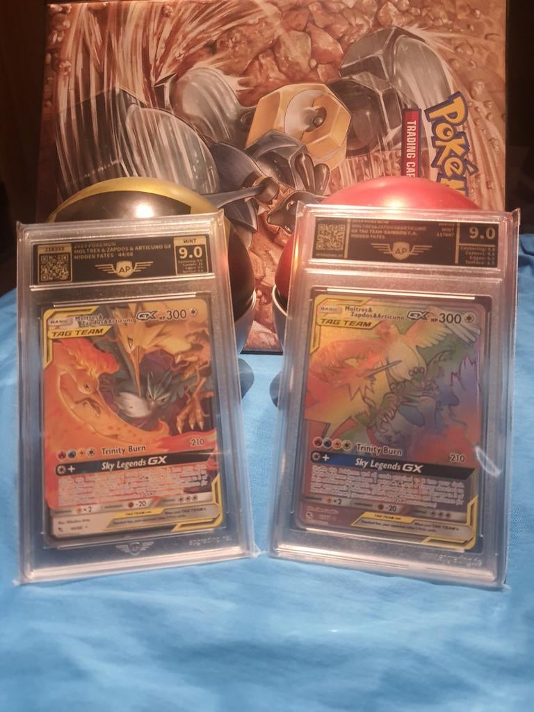 Moltres & zapdos & articuno gx 44 - 69 - AP 9.0, Ophalen of Verzenden, Nieuw, Losse kaart, Foil