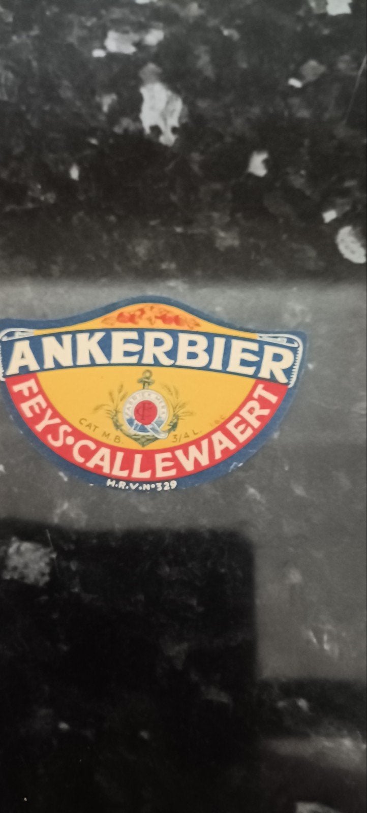 oud bieretiket br Feys CALLEWERT anker Ier Rousbrugge, Ophalen of Verzenden